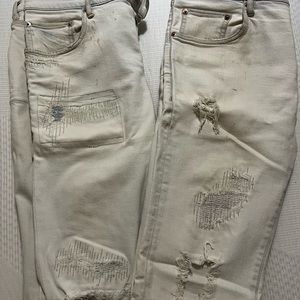 White Purple Brand Jeans